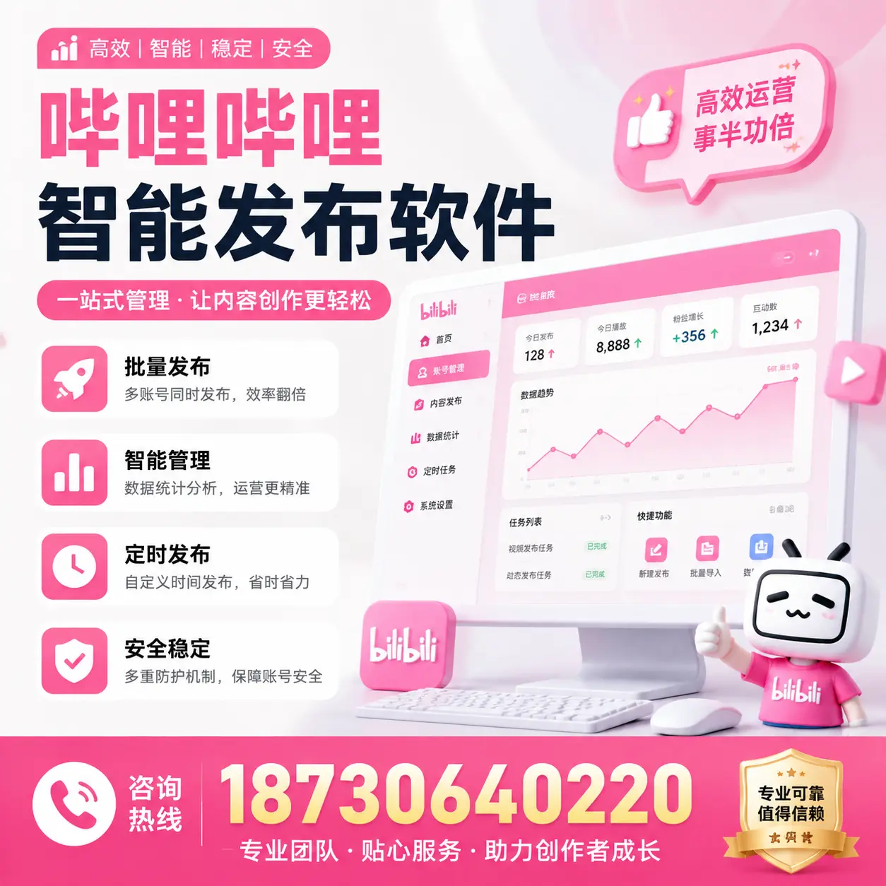 如何评估哔哩哔哩智能发布软件的ROI?廊坊 企业必读